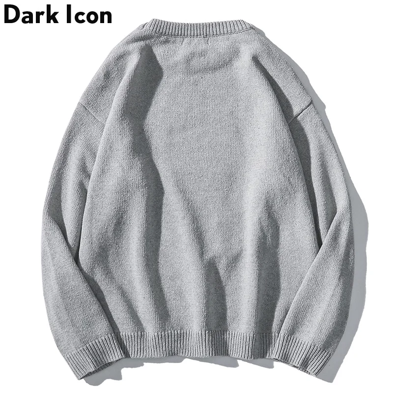 Round Neck Harajuku Streetwear Men's Sweater Dinosaur Couple Men Women Lovers Loose Tops |