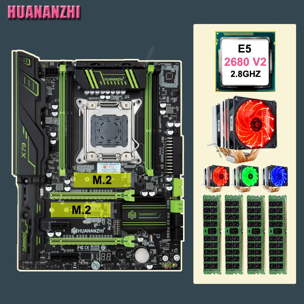 HUANANZHI X79 супер игровой набор материнских плат с высокоскоростной двойной M.2 слот