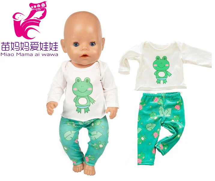 Одежда для кукол новорожденных штаны 17-дюймового Пижама кукла комплект