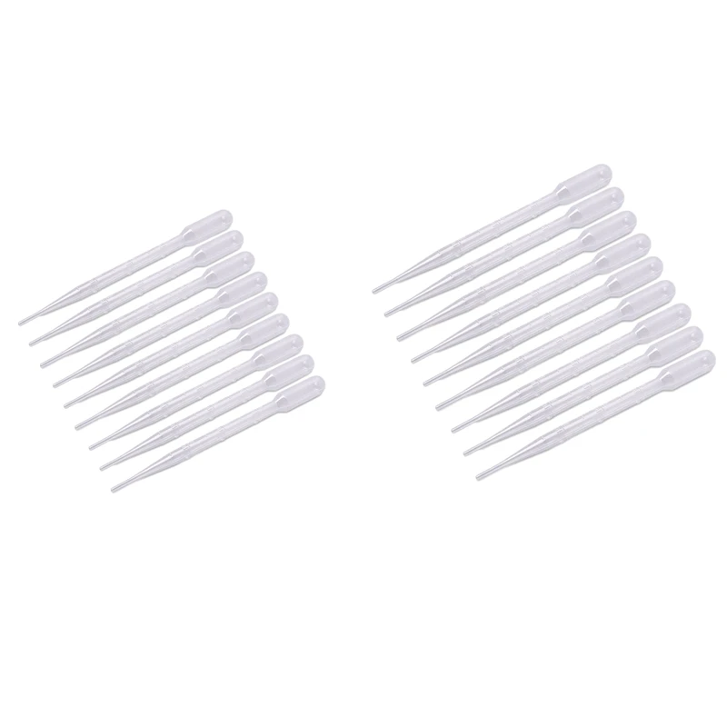 

1000PCS Transparent Pipettes Disposable Safe Plastic Eye Dropper Transfer Graduated Pipettes