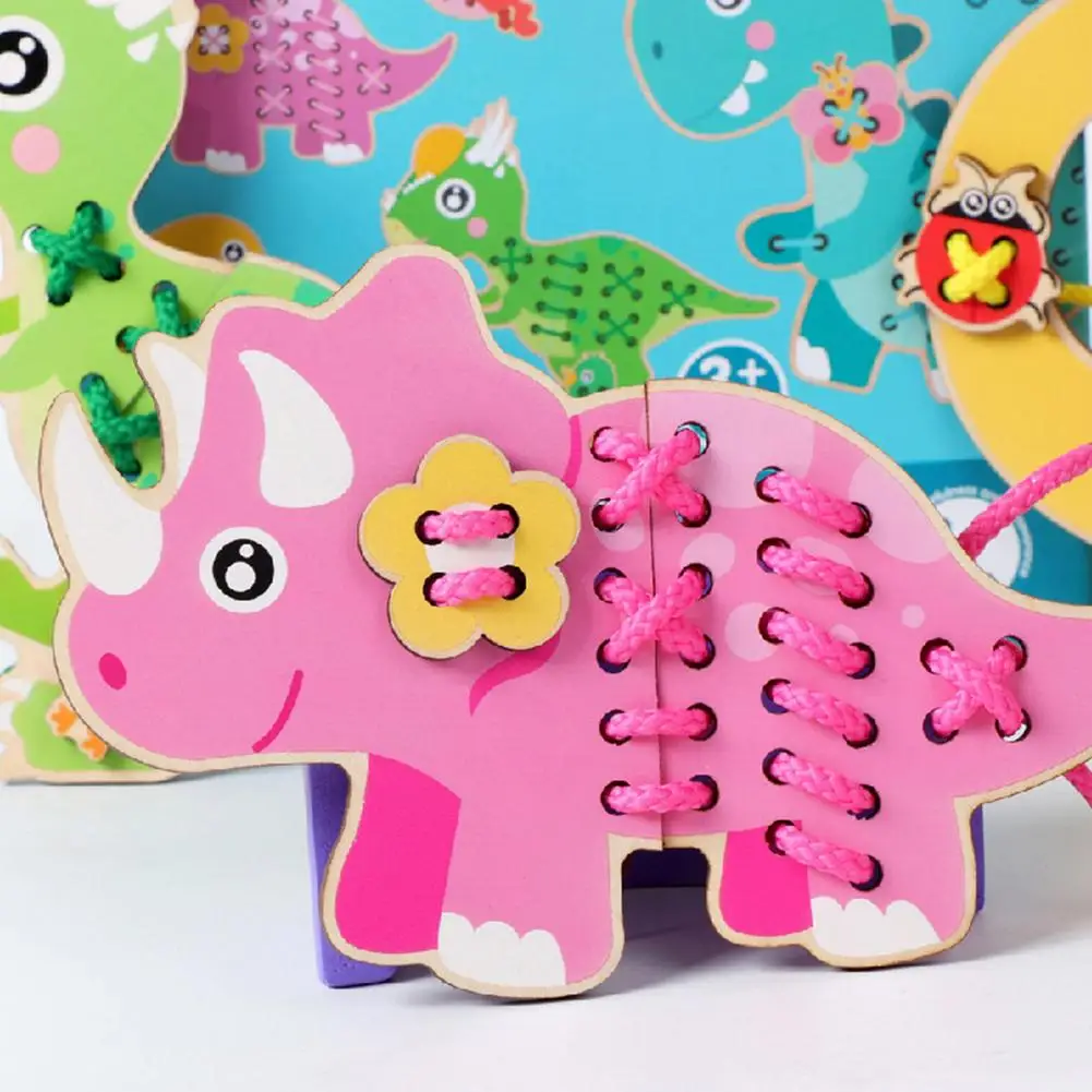 

Обучающие игрушки Монтессори для детей, деревянные игрушки, обувь на шнуровке, креативные игры-пазлы, деревянные головоломки, игрушка для р...