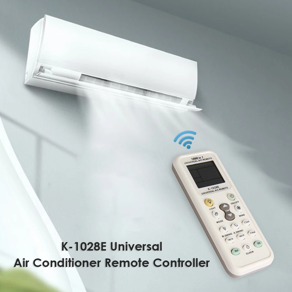 Air Conditioner Cooler Remote Control 1000 in 1 Replacement K-1028E Universal Kit for Household Bedroom Decoration | Электроника