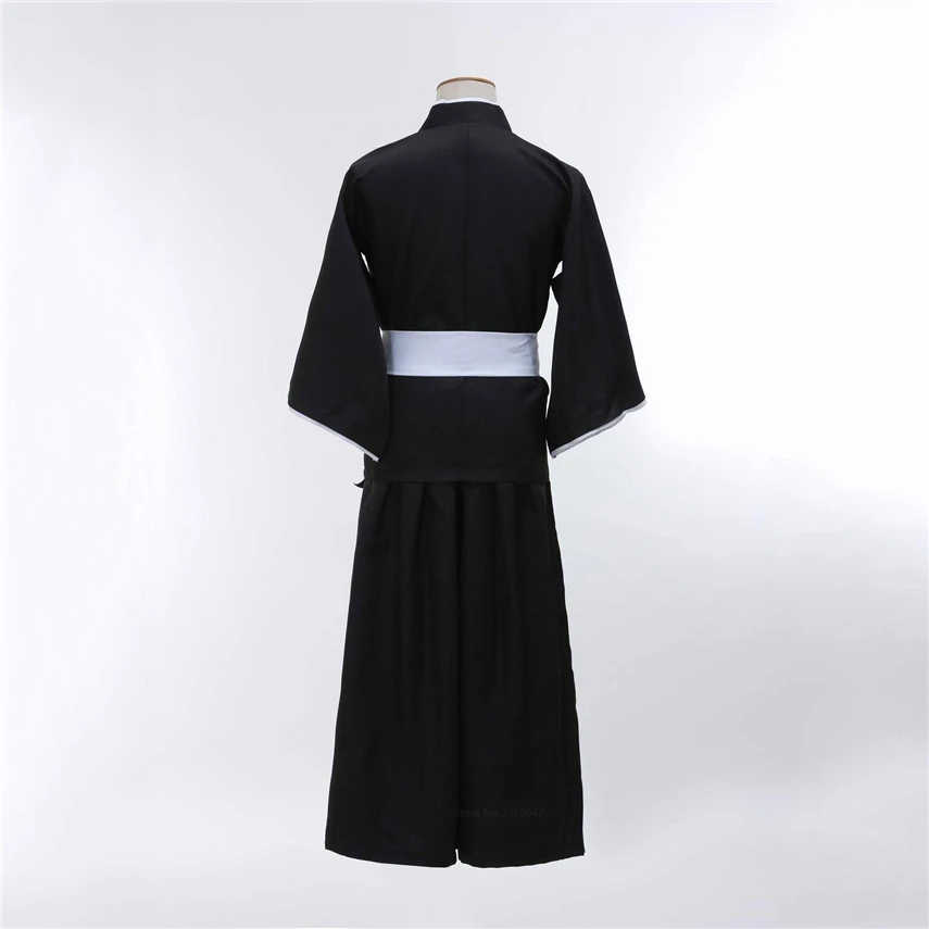 

Japanese Traditional Kimono Men Loose Black Samurai Costumes Haori Asian Karneval Anime Cosplay Yukata Asian Loose Gown Belt