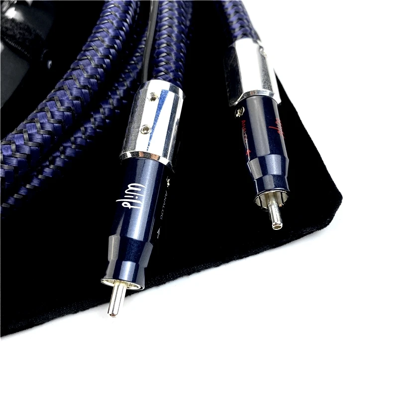 Аудиофил дикий RCA кабель PPS Серебряный HiFi аудио с 72V DBS|Кабели VGA| |
