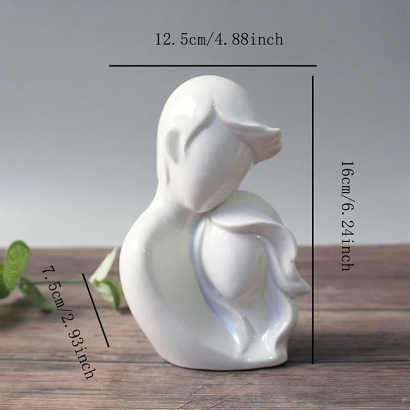 

Creative ceramic couple body art crafts ornaments