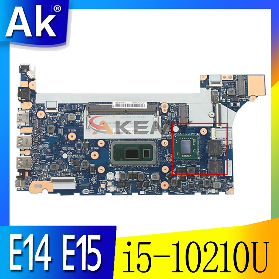 

Akemy For Lenovo ThinkPad E14 E15 Notebook Motherboard NM-C421 CPU i5-10210U GPU RX640 Tested testing FRU 5B20W77194 5B20S72289