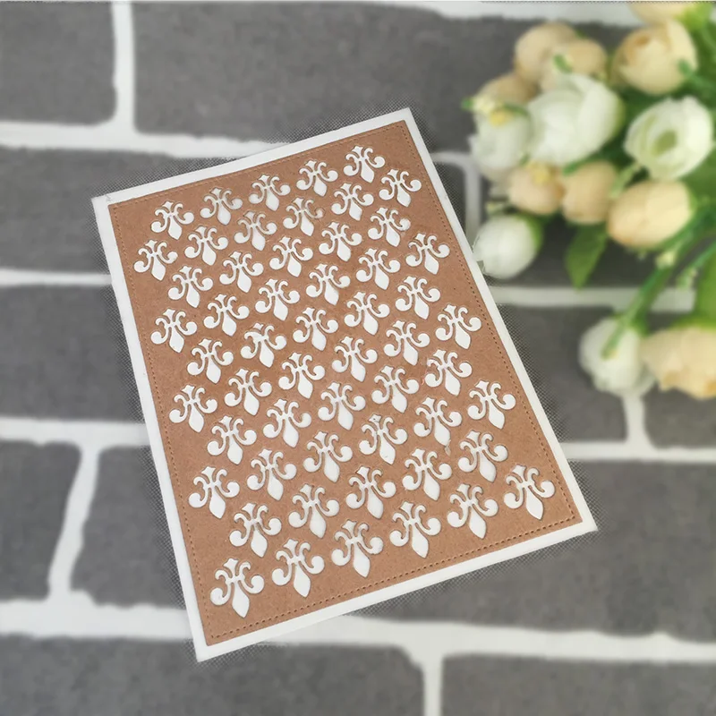 Фон с цветами лилии металлические Вырубные штампы трафареты для рукоделия