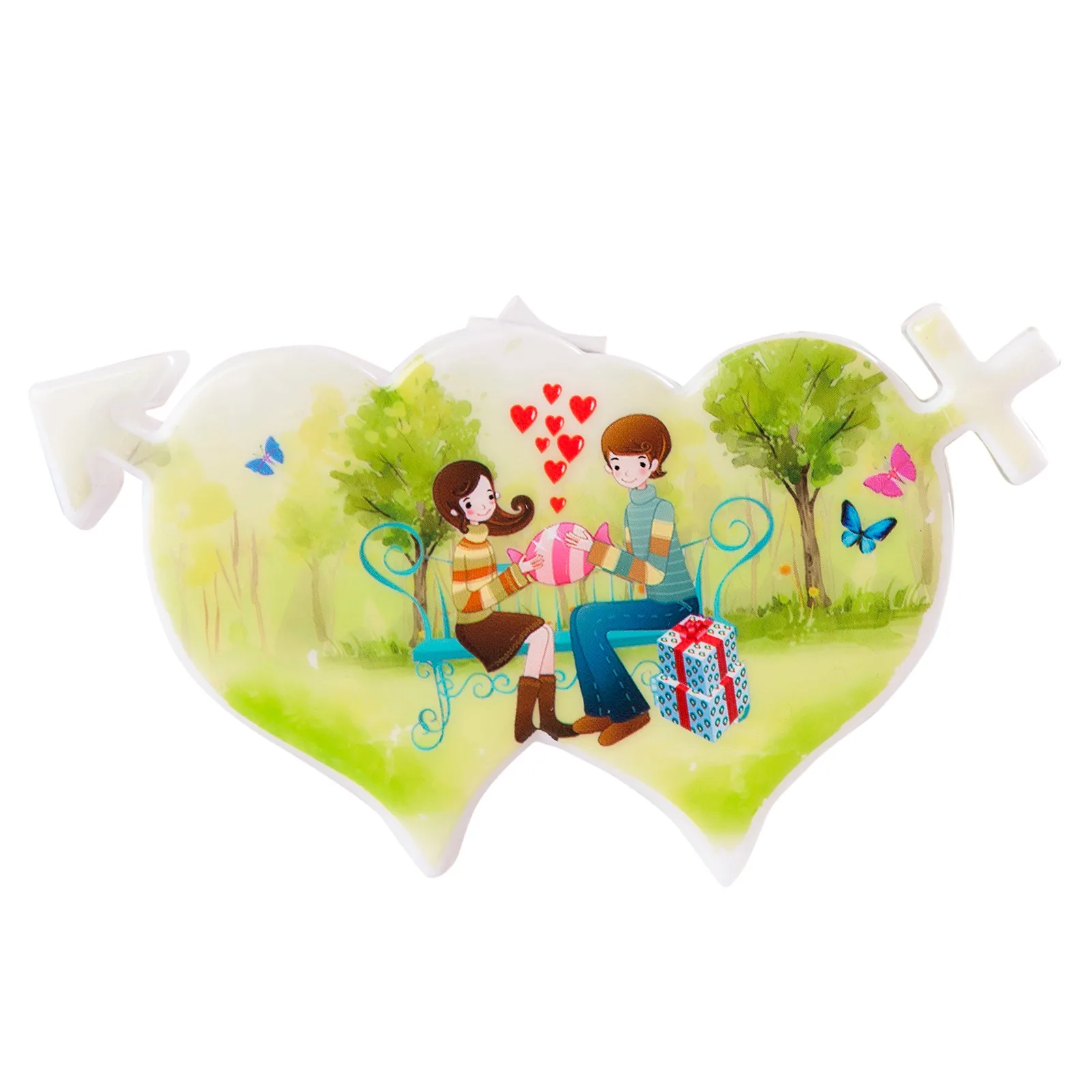 

Led Couples Romantic Lampada Da Tavolo Ricaricabile Neon Led Atmosphere Small Night Light 2pcs Valentine's Day Present