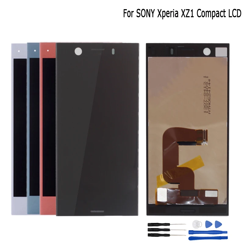 Оригинальный ЖК дисплей для SONY Xperia XZ1 Компактный сенсорный экран Замена Compact Mini LCD