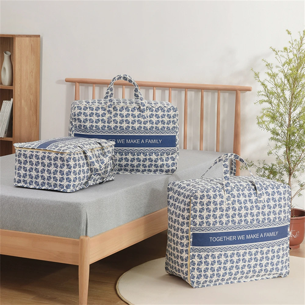 

Traveling Totes Storing Large Capacity Cotton And Line Material Solid Durable Practical Exquisite Print Handbag For Adult
