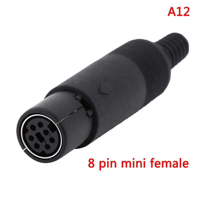 ZLinKJ мини-разъем din разъем 3/4/5/6/7/8 PIN шасси крепление кабеля для мальчиков и девочек - Цвет: A12