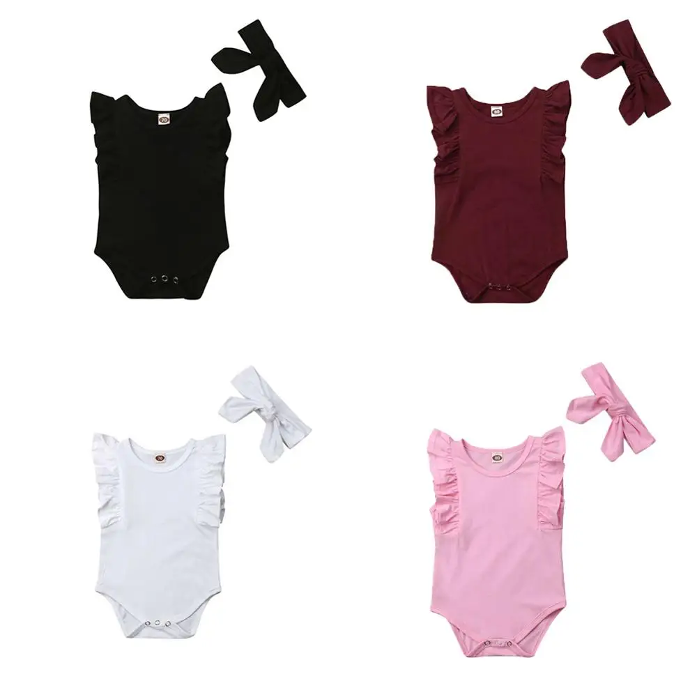 

Комбинезон детский, хлопковый, без рукавов, с оборками