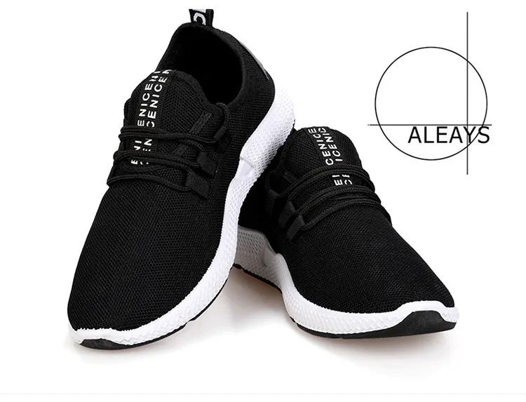 Autumn New Style Men Shoes Fashion Casual Mesh Shoes Stylish Rubber Shoes Sneakers Low Top Breathable Korean-style Running