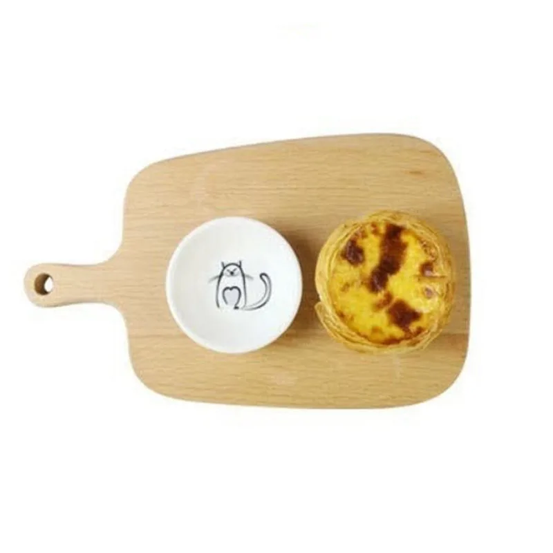 Mini Heart Shaped Ceramic Seasoning Dish Sauce Vinegar Dessert Plate Cartoon Fruit Bowl Cat Pattern Cake Tray Kitchen Tableware | Дом и сад