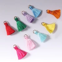 20 50pcs mini silk ring tassel curtain garments decorative accessories diy earrings necklace jewelry craft tassels fringe trim