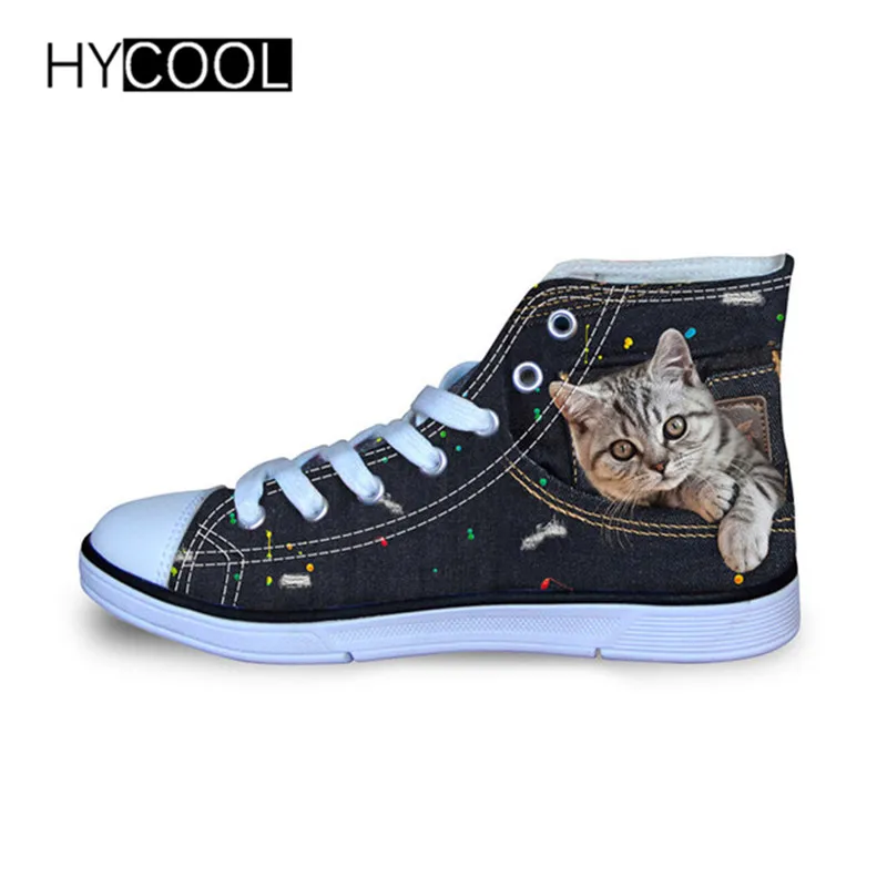

Кроссовки HYCOOL детские, с принтом кошки, сверхсветильник кие