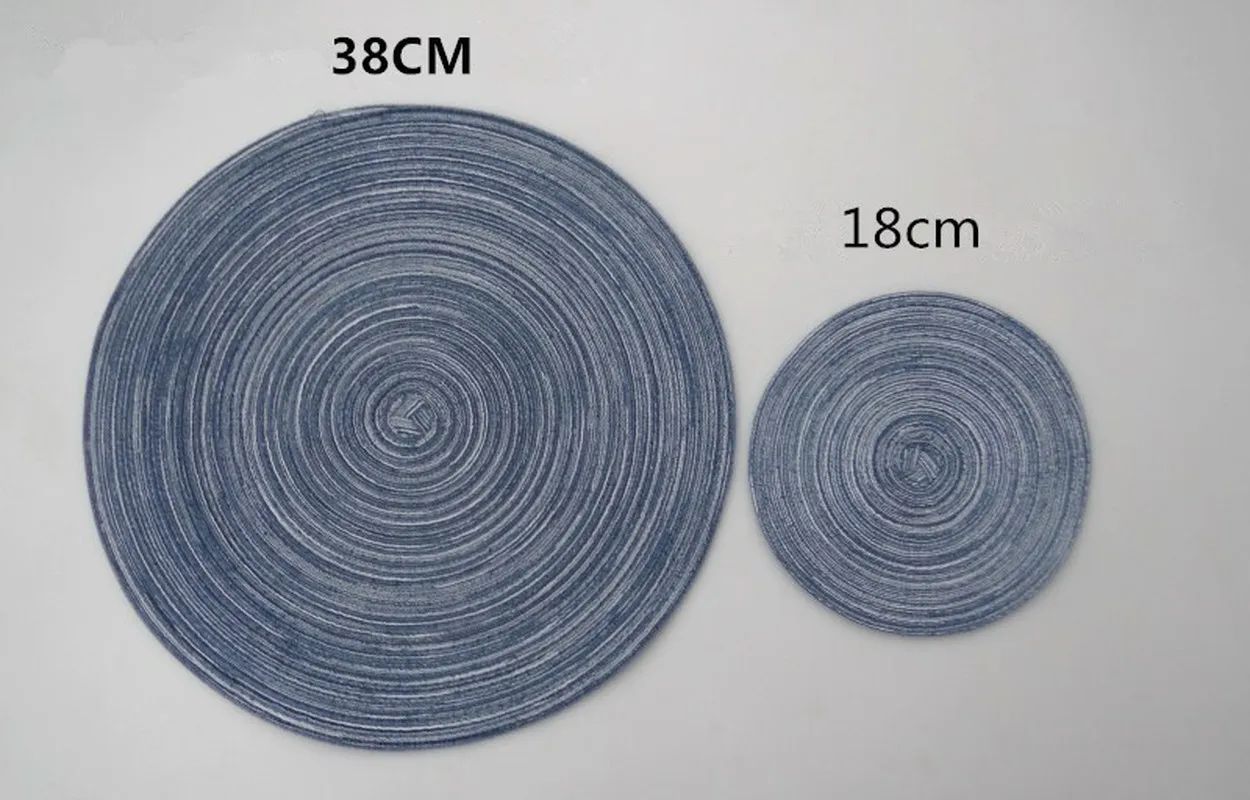 Скандинавский круглый Настольный коврик Нескользящие подставки для напитков