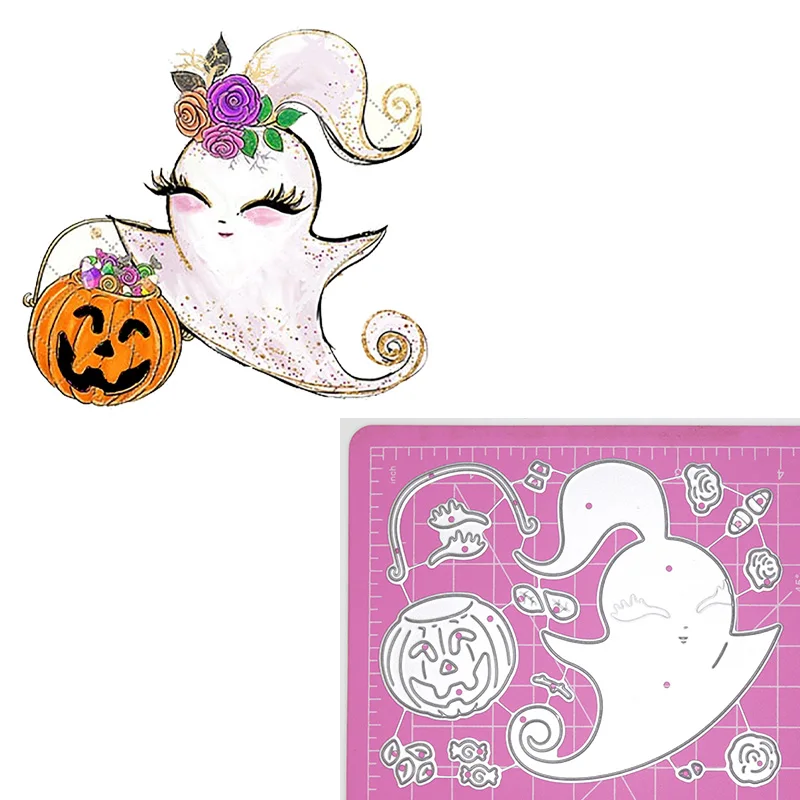 Милая Тыква пресс-формы с изображением корзины конфет мальчика и девочки