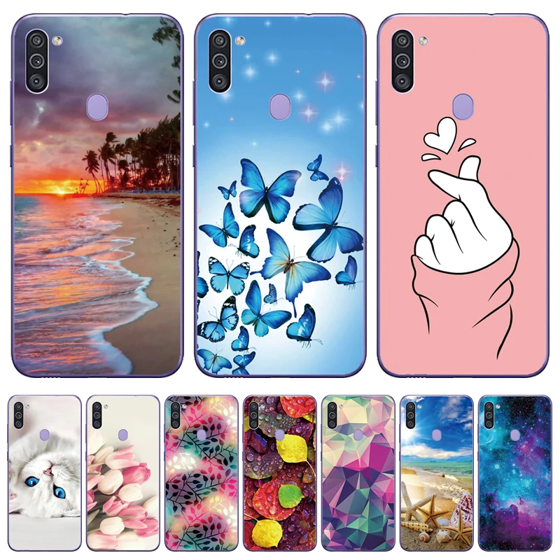 Мягкий чехол из ТПУ для Samsung M31 M315F 6 4 дюйма силиконовая задняя крышка Galaxy M11 M21