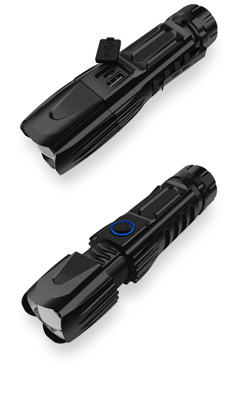 Xhp90 W69Z40 светодиодный фонарик супер яркий прожектор для охоты и кемпинга мощность 26650 батарея Мощный тактический фонарик