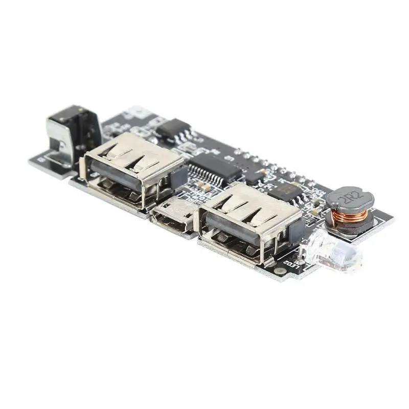 Модуль мобильного внешнего аккумулятора с двойным USB 5 В 1 А 18650 литиевая батарея