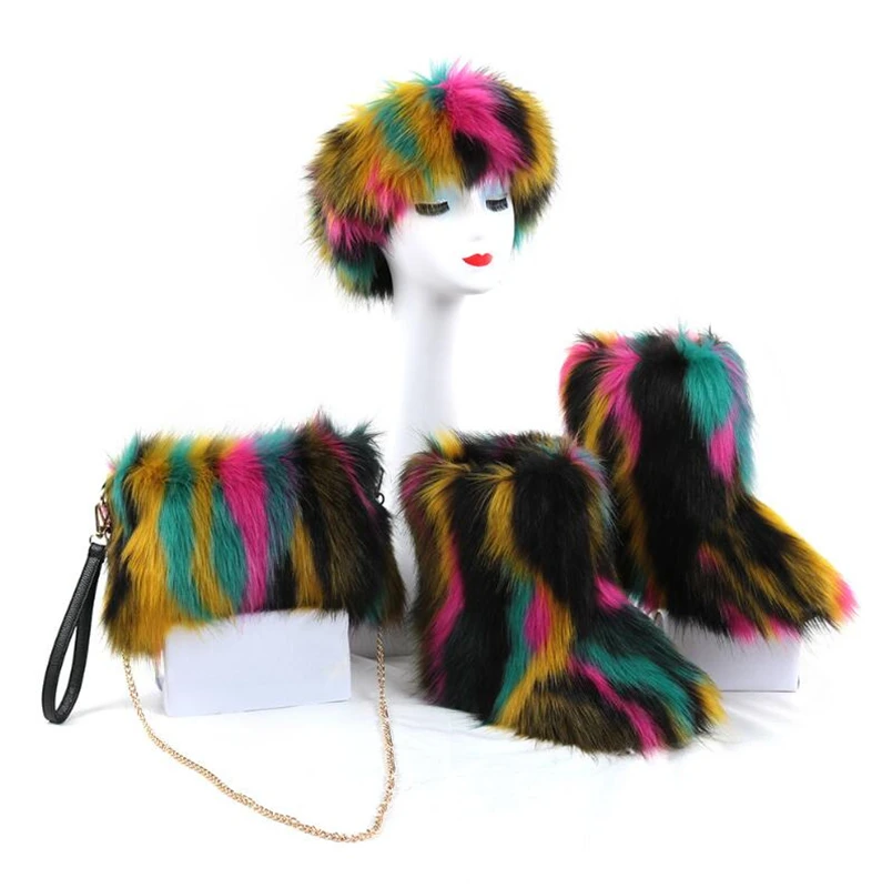 Зимние популярные женские уличные теплые ботинки из хлопка ботильоны