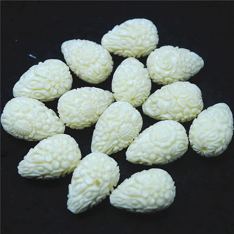 

20PCS Clay Beads Teardrops Cream White 22x15MM For Women Earring Jewelry Making Accessories Top Wholesale Price