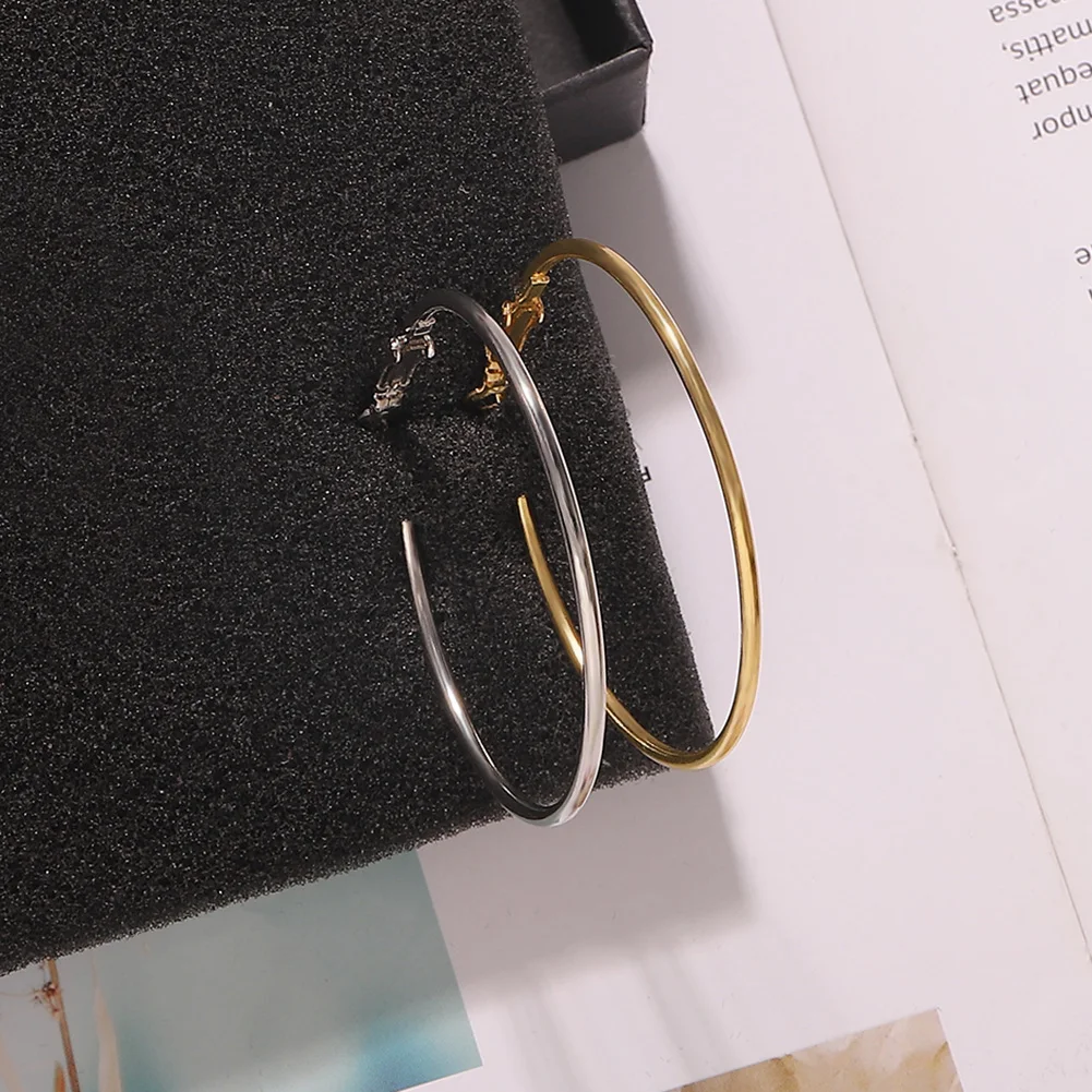 Большие серьги кольца BA для мужчин и женщин простые богемные сережки