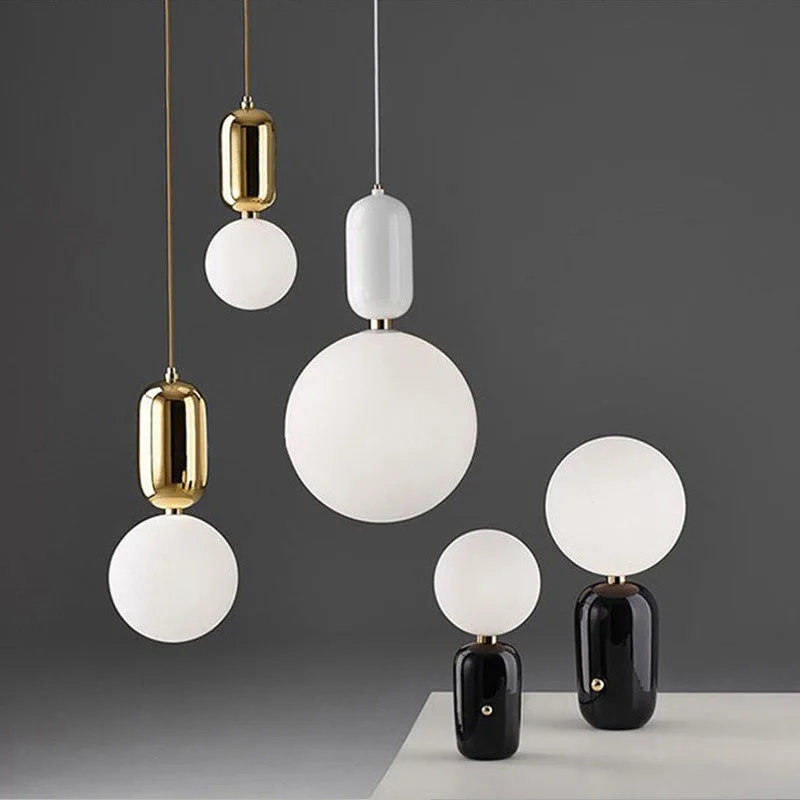 

Ceville Northern European Restaurant Chandelier Creative Table Lamp Bedroom Coffee Shop Lamp Dining Table Single Head Chandelier