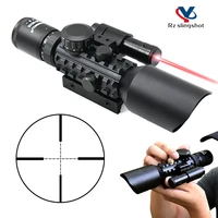 ls3 10x42e outdoor scopes tactical red and green laser optical scope professional riflescope for hunting airsoft rifle game fun