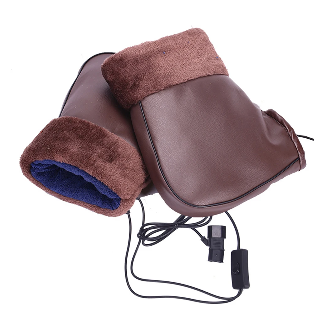 

1Pair Universal Unisex Electric Heated Gloves Motorbike Heating Mittens Motorcycle Accessory