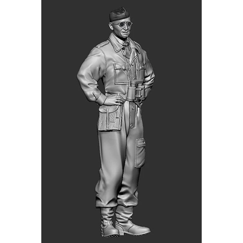 

75mm height ancient stand man warrior Resin figure Model kits Miniature gk Unassembly Unpainted