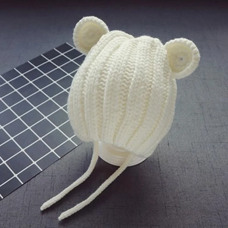 Шапка-бини вязаная однотонная на возраст 8 лет | Детская одежда и обувь