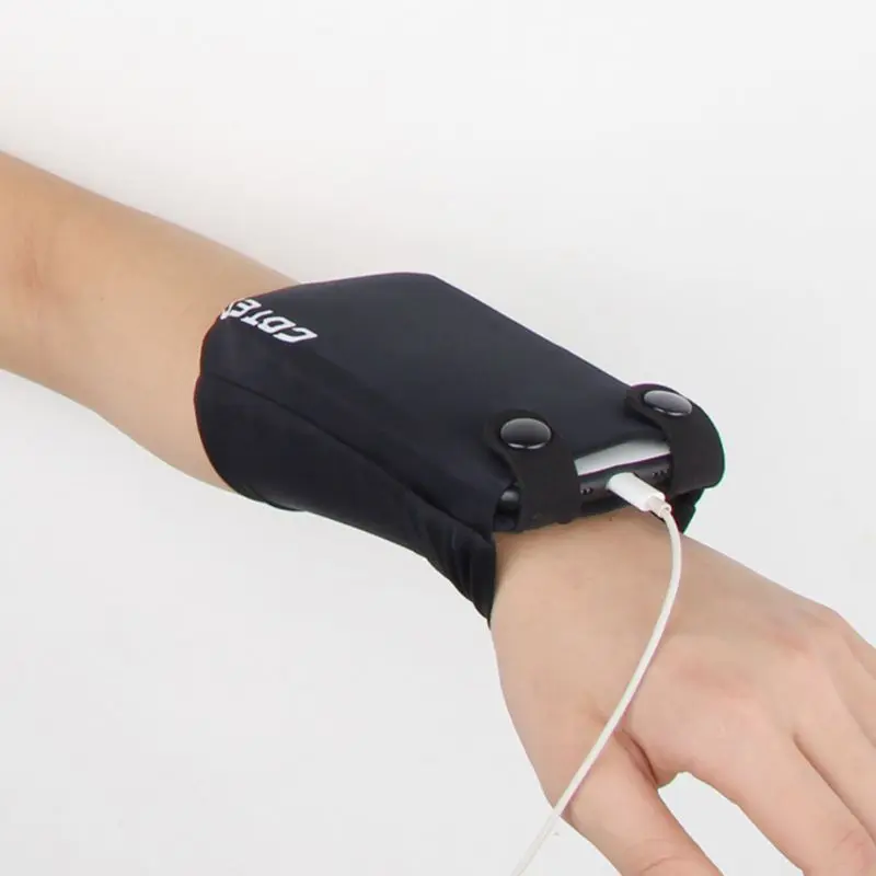 

Running Bag Fitness Phone Wrist Pouch Wallet Jogging Cycling Gym Fitness Arm Band Wristband Bag Basketball Sweatband e