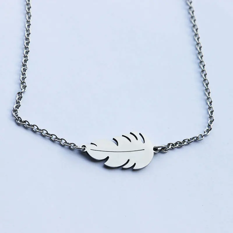 1 шт. браслет из нержавеющей стали с перьями | Украшения и аксессуары