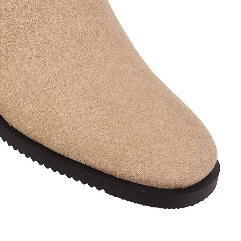 Женские зимние сапоги до колена KemeKiss новые брендовые теплые высокие на меху