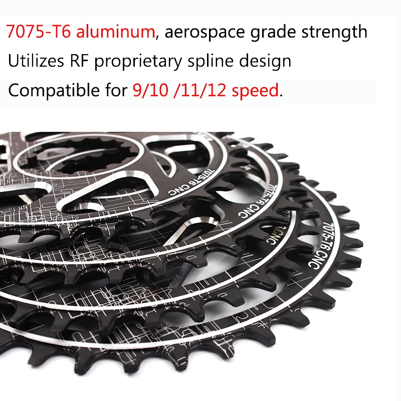 Коленчатая звезда для горного велосипеда GXP 32/34/36/38T звездочка 3 мм из алюминия