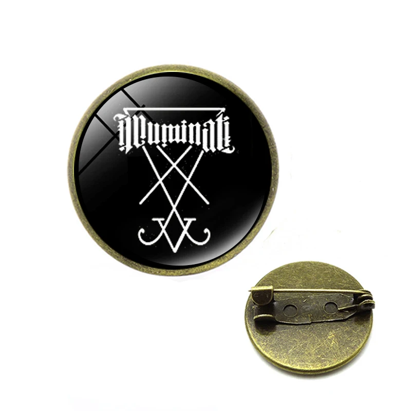 Знак Люцифера сатанические броши уплотнение сигиль символ Choronzon Pins готический
