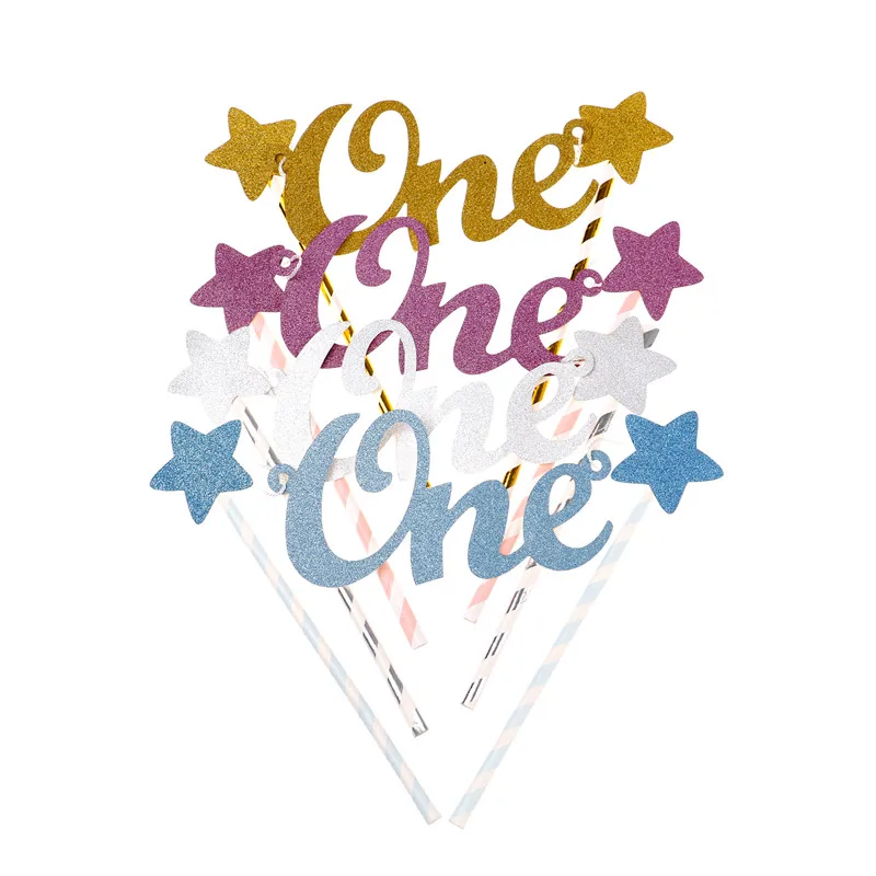 Креативный детский Топпер для торта на 1 й день рождения топпер с одной буквой и