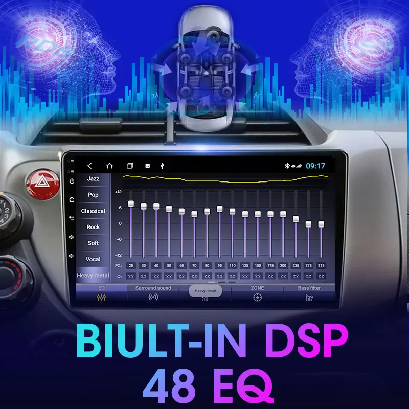 Автомобильное радио мультимедийный видеоплеер Srnubi Android 10 0 6 + 128G для HONDA FIT JAZZ 2007-2013