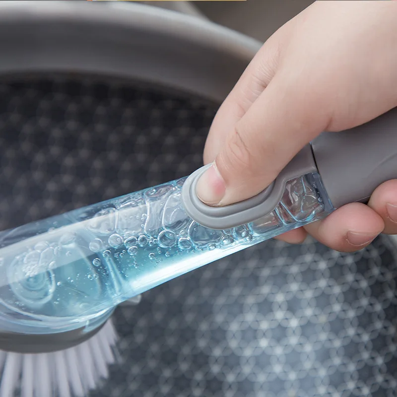 Щетки с длинной ручкой для мытья жидкости щетка чистки дозатор жидкого мыла