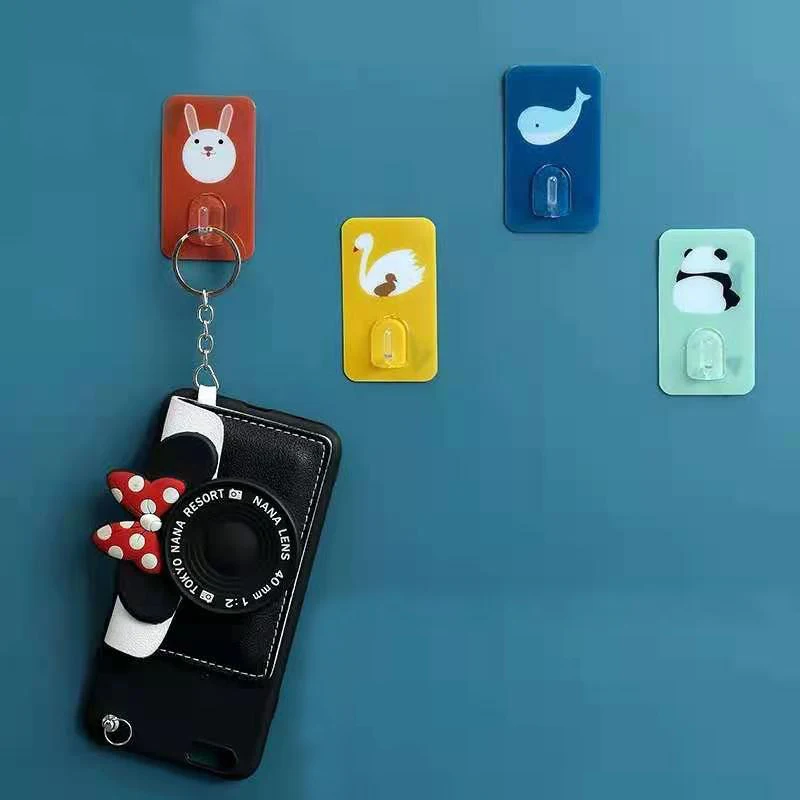 

Multi-Purpoes Creative and Cute Sticky Hook Wall Hanging Kitchen Toilet Bathroom Household Non-perforated Suction Cup Seamless