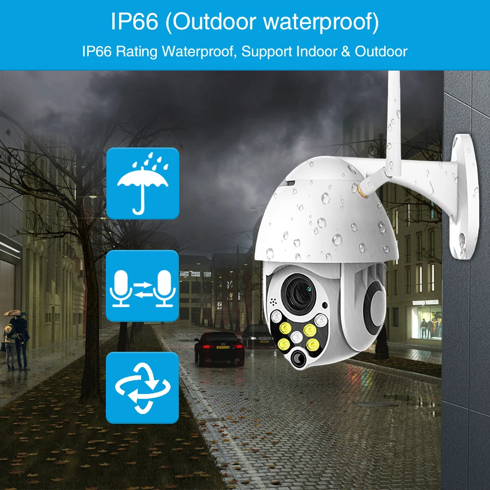 1080P автоматическое отслеживание IP Камера Wi Fi мини Скорость купол охранных