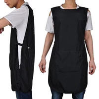 front back solid color salon hairdressing cutting apron for barbers hairstylist hairdresser apron dyeing cape cloth accessory