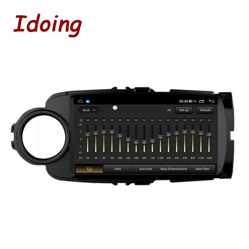 Автомобильный радиоплеер Idoing 9 дюймов интеллектуальная система для Toyota Yaris 2012-2017