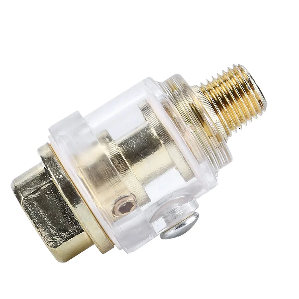 

1/4 Inch Port In-Line Oiler Lubricator for Pneumatic Tool and Air Tool Compressor Pipe Hose Oiler Automatic Oiling with Filter