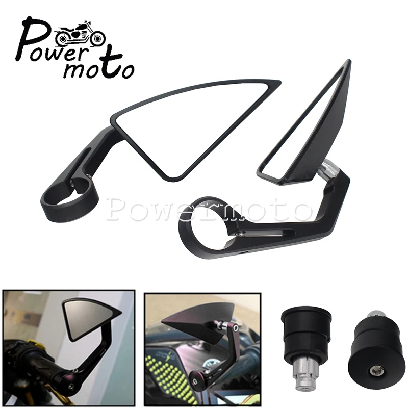 Треугольное торцевое зеркало для мотоцикла с топором 7/8 &quot1&quot универсальные