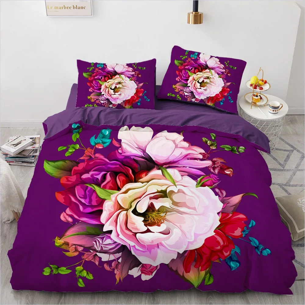 

Modern Comforther Case Custom Design Black Quilt Cover Sets Pillow Cover 160*200cm King Queen Size 3D Nordic Spring Home Textile