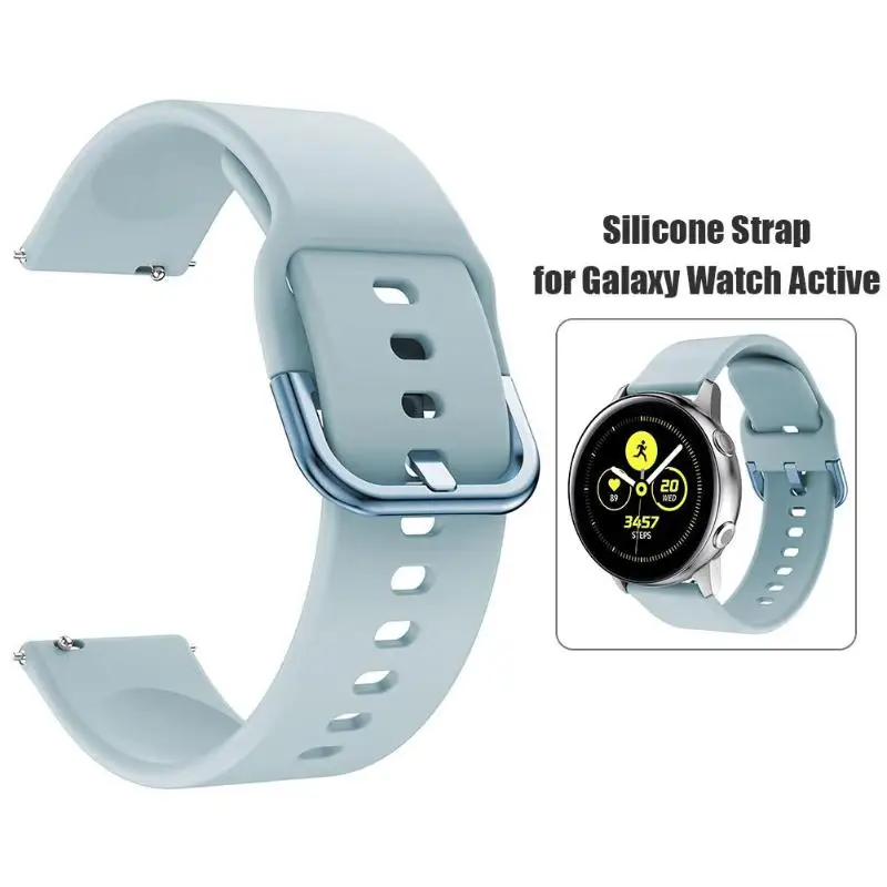 Силиконовый оригинальный спортивный ремешок для Galaxy Watch активный смарт samsung 20 мм