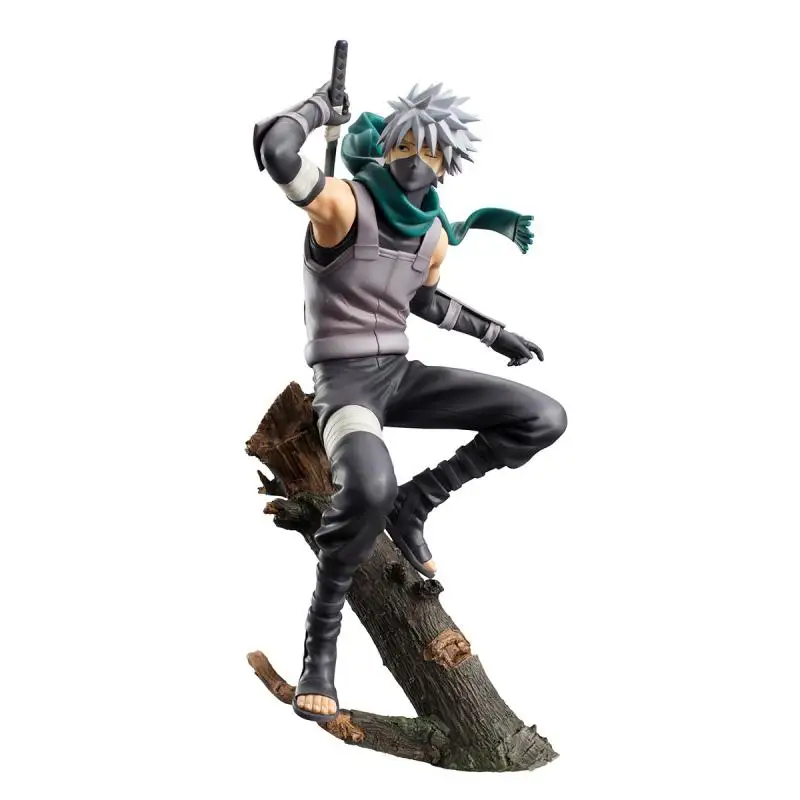 

24CM Anime Naruto Hatake Kakashi Statue PVC Action Figure Naruto Shippuden Kakashi Figurine Collectible Model Toy Doll Gift